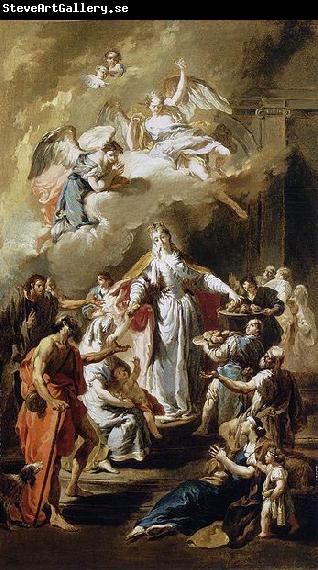 Giambattista Pittoni St Elizabeth Distributing Alms